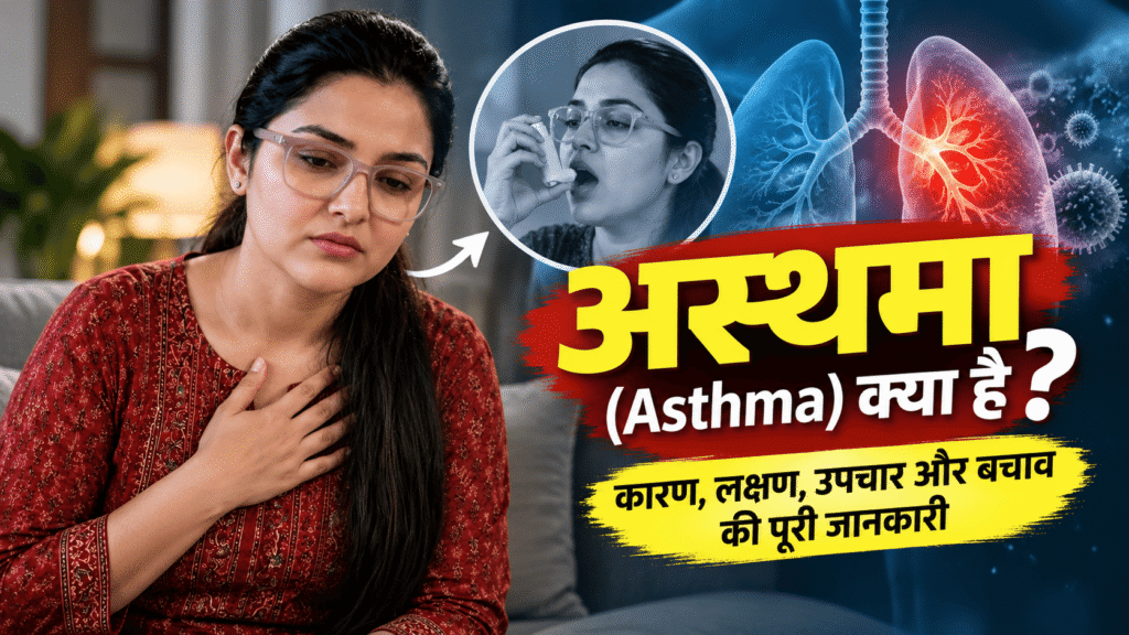 अस्थमा (Asthma) क्या है? कारण, लक्षण, उपचार और बचाव की पूरी जानकारी 8 अस्थमा (Asthma) क्या है? कारण, लक्षण, उपचार और बचाव की पूरी जानकारी