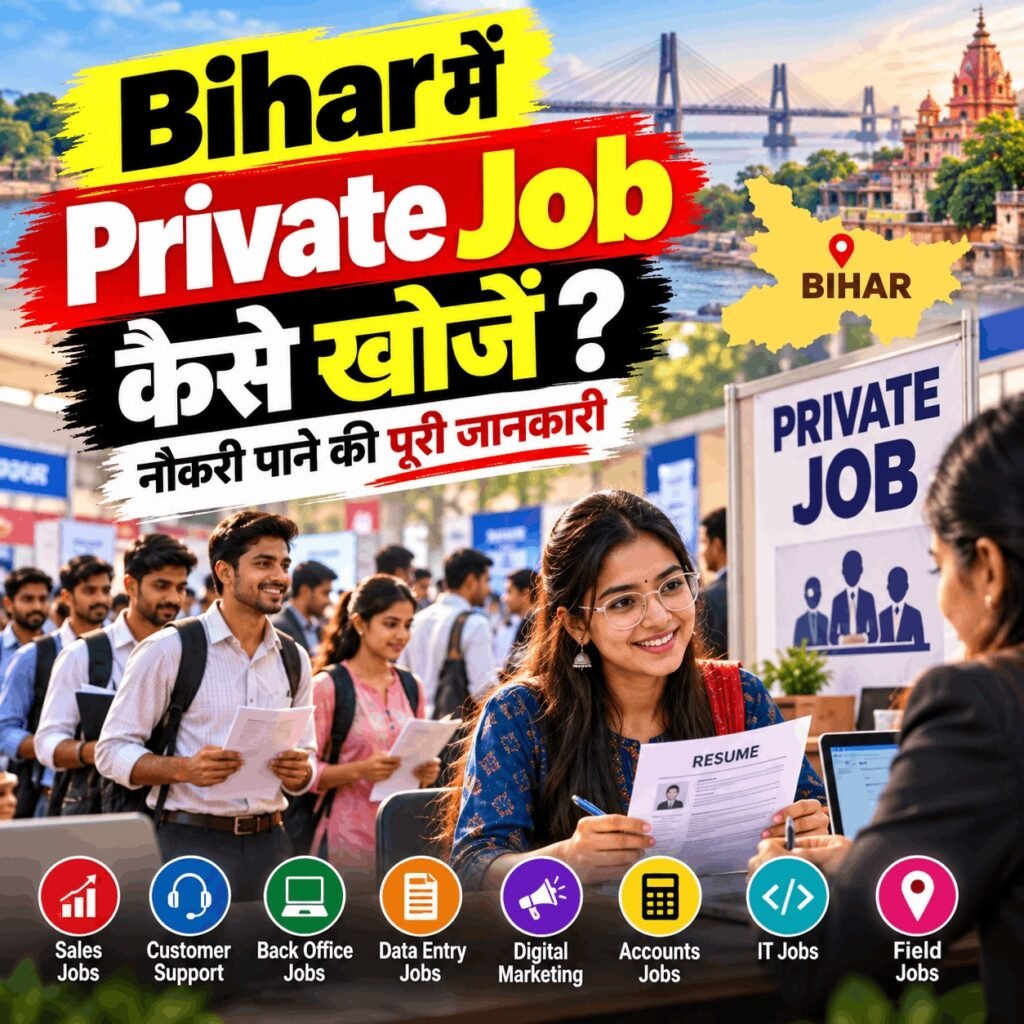 Bihar में Private Job कैसे खोजें?